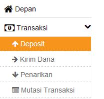 menu Transaksi-Deposit